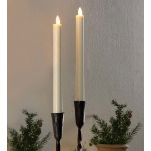 Plow Hearth 2 Piece Flameless Taper Candle Set PLHE3813